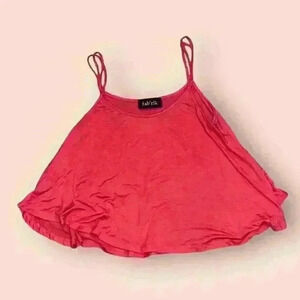Fab'rik Women's Red Spaghetti Strap Tank Top Size S
